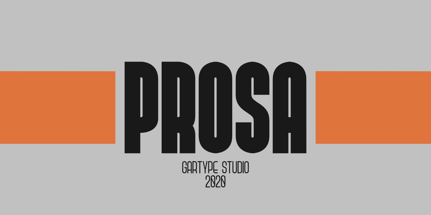 Prosa GT Regular Font preview